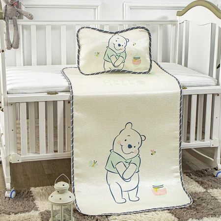 Disney Baby Disney Baby baby mat children ice silk mat baby nap mat mattress sweat-absorbing and breathable summer kindergarten mat two-piece Pooh 120*60cm Disney Baby Disney Baby baby mat children ice silk mat baby nap mat mattress sweat-absorbing and breathable summer kindergarten mat two-piece Pooh 120*60cm