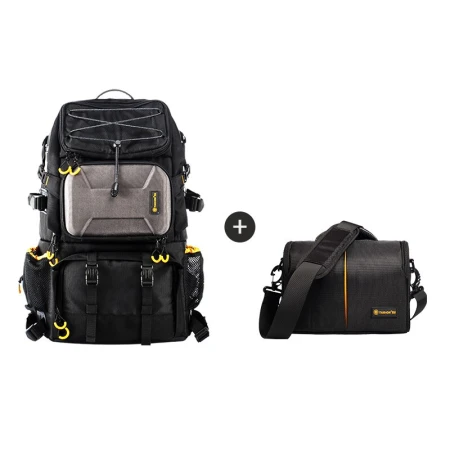 TARION German camera bag large-capacity SLR backpack professional photography bag multi-functional SLR bag PB01 mother and child bag backpack + shoulder bag TARION German camera bag large-capacity SLR backpack professional photography bag multi-functional SLR bag PB01 mother and child bag backpack + shoulder bag
