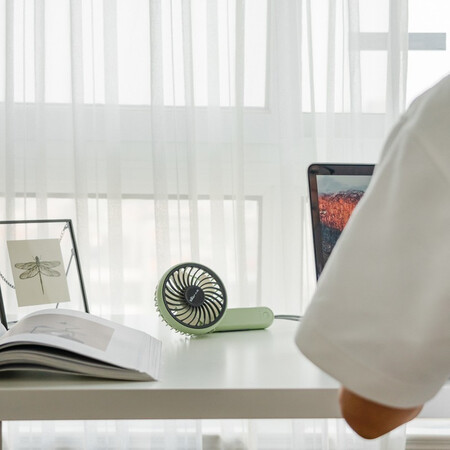 Bear electric fan mini fan usb office student dormitory low-noise portable three-speed adjustable desktop handheld electric fan DFS-A03M1 green Bear electric fan mini fan usb office student dormitory low-noise portable three-speed adjustable desktop handheld electric fan DFS-A03M1 green