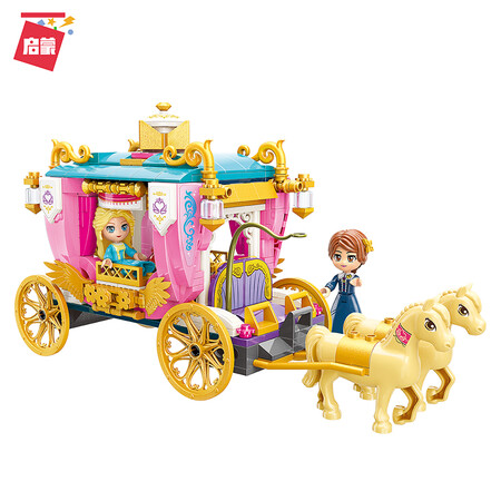 Enlightenment ENLIGHTEN building blocks girl assembling toy fantasy princess castle building blocks assembling model children's toy royal parade carriage 2614 Enlightenment ENLIGHTEN building blocks girl assembling toy fantasy princess castle building blocks assembling model children's toy royal parade carriage 2614