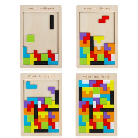 Xubeile children's wooden tangram board Tetris educational toy jigsaw puzzle puzzle board 3-4-6 years old baby boys and girls elementary school students early education building blocks assembled handmade toys Xubeile children's wooden tangram board Tetris educational toy jigsaw puzzle puzzle board 3-4-6 years old baby boys and girls elementary school students early education building blocks assembled handmade toys