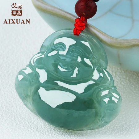 Aixuan trendy product Myanmar old pit A-cargo jadeite pendant Jade Buddha pendant ladies' models jade jade pendant necklace pendant oil green Buddha Aixuan trendy product Myanmar old pit A-cargo jadeite pendant Jade Buddha pendant ladies' models jade jade pendant necklace pendant oil green Buddha