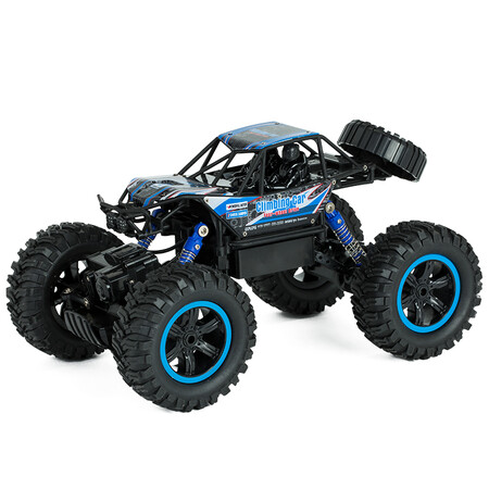 Meizhi model MZ remote control car 1:14 bigfoot climbing car rechargeable remote control off-road car four-wheel drive truck model children's toy car gift gift bright blue Meizhi model MZ remote control car 1:14 bigfoot climbing car rechargeable remote control off-road car four-wheel drive truck model children's toy car gift gift bright blue
