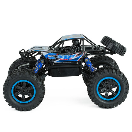 Meizhi model MZ remote control car 1:14 bigfoot climbing car rechargeable remote control off-road car four-wheel drive truck model children's toy car gift gift bright blue Meizhi model MZ remote control car 1:14 bigfoot climbing car rechargeable remote control off-road car four-wheel drive truck model children's toy car gift gift bright blue