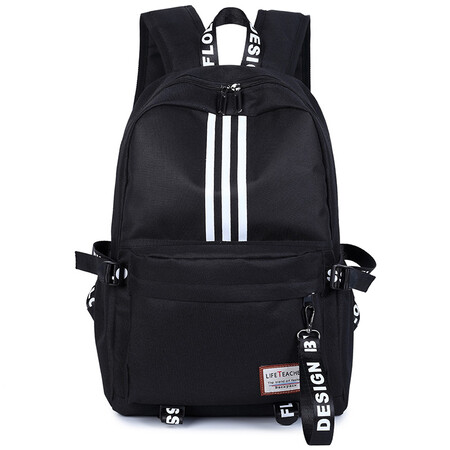 Light rider school bag men and women Korean version of junior high school and elementary school students backpack large capacity casual campus men's backpack 581 black Light rider school bag men and women Korean version of junior high school and elementary school students backpack large capacity casual campus men's backpack 581 black