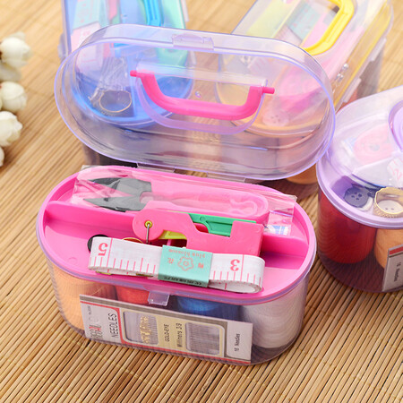 Xinqin sewing box set travel goods multi-purpose portable sewing tool box storage bag random color Xinqin sewing box set travel goods multi-purpose portable sewing tool box storage bag random color