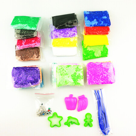 Colorful art 24 colors pearl mud ultra light clay snow mud 3d color mud set plasticine children's toy slime handmade color mud 24 colors bag deluxe version of snow mud Colorful art 24 colors pearl mud ultra light clay snow mud 3d color mud set plasticine children's toy slime handmade color mud 24 colors bag deluxe version of snow mud