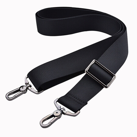 Yishun men's bag accessories backpack belt messenger shoulder bag strap briefcase bag with computer bag shoulder strap leather bag back width gun black 38mm gun black hook Yishun men's bag accessories backpack belt messenger shoulder bag strap briefcase bag with computer bag shoulder strap leather bag back width gun black 38mm gun black hook