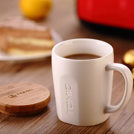 Temeike TOMIC Creative Mug Milk Cup Ceramic Cup Couple Water Cup Coffee Cup Temei Win Cup White 520ML Temeike TOMIC Creative Mug Milk Cup Ceramic Cup Couple Water Cup Coffee Cup Temei Win Cup White 520ML