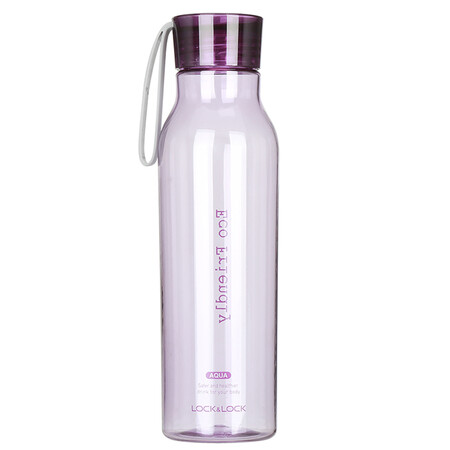 LOCK&LOCK lock/lock summer new sports water bottle plastic water cup cup portable student cup HLC644GRN green 550ML LOCK&LOCK lock/lock summer new sports water bottle plastic water cup cup portable student cup HLC644GRN green 550ML