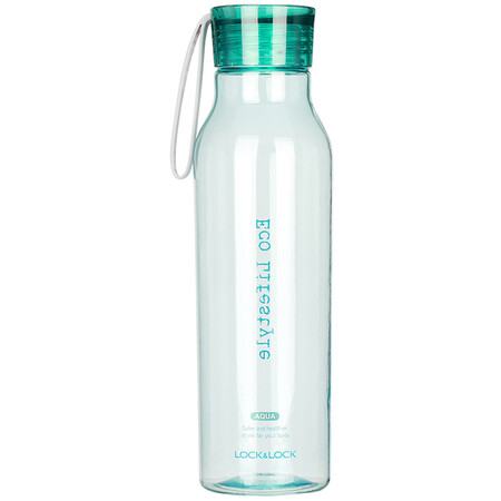 LOCK&LOCK lock/lock summer new sports water bottle plastic water cup cup portable student cup HLC644GRN green 550ML LOCK&LOCK lock/lock summer new sports water bottle plastic water cup cup portable student cup HLC644GRN green 550ML