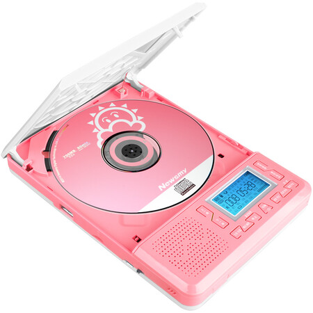Newman CD learning repeater CD-L100 lithium battery charging version student English teaching CD recorder portable audio speaker mp3 walkman player supports U disk TF card pink Newman CD learning repeater CD-L100 lithium battery charging version student English teaching CD recorder portable audio speaker mp3 walkman player supports U disk TF card pink