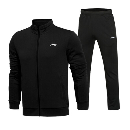 Li Ning Sports Suit Men's Autumn Sweater Sweater Pants Loose Large Size Running Plus Fleece Winter Sports Clothing Cardigan Hooded Men's Sports Pants Trousers Two-piece Set No Hood Black Sports Suit Straight Pants L/175 Li Ning Sports Suit Men's Autumn Sweater Sweater Pants Loose Large Size Running Plus Fleece Winter Sports Clothing Cardigan Hooded Men's Sports Pants Trousers Two-piece Set No Hood Black Sports Suit Straight Pants L/175