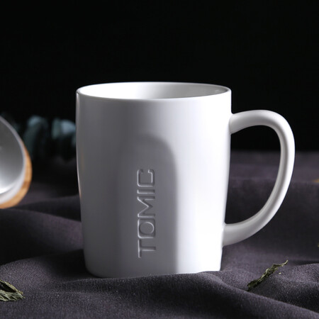Temeike TOMIC Creative Mug Milk Cup Ceramic Cup Couple Water Cup Coffee Cup Temei Win Cup White 520ML Temeike TOMIC Creative Mug Milk Cup Ceramic Cup Couple Water Cup Coffee Cup Temei Win Cup White 520ML