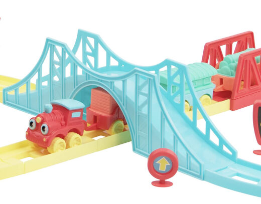 JC Toys Toys Train Set tragbares Zugthema für Babys und Kinder geeignet JC Toys Toys Train Set tragbares Zugthema für Babys und Kinder geeignet