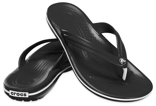 Crocs 卡骆驰中性款 Crocband 人字拖凉鞋 黑色 11 Women/9 Men Crocs 卡骆驰中性款 Crocband 人字拖凉鞋 黑色 11 Women/9 Men
