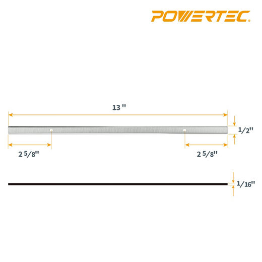 PowerTec 12806V 13 'HSS Ersatz -Rasiererklingen - 2 -teiliger Set PowerTec 12806V 13 'HSS Ersatz -Rasiererklingen - 2 -teiliger Set