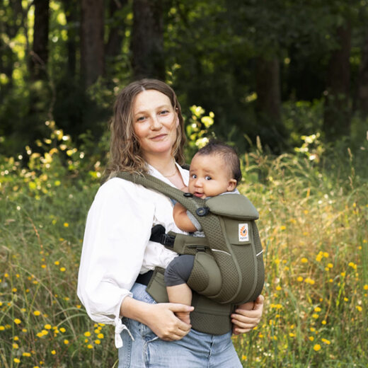ERGObaby Ergou baby strap front and rear four-style olive green 0-48 months old Omni Breeze ERGObaby Ergou baby strap front and rear four-style olive green 0-48 months old Omni Breeze