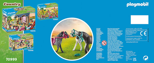 Playmobil World Horse Set de tres piezas Playmobil World Horse Set de tres piezas