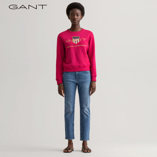 GANT甘特女经典气质中腰舒适通勤简约长裤牛仔裤|4100104 983浅蓝色 26 GANT甘特女经典气质中腰舒适通勤简约长裤牛仔裤|4100104 983浅蓝色 26