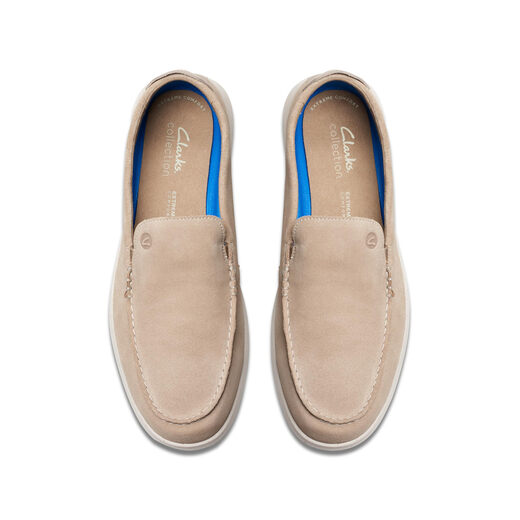 Clarks 其乐Flexway Step男鞋 一脚蹬轻便防滑通勤休闲皮鞋 淡棕色(Sand Suede) 8.5 Wide Clarks 其乐Flexway Step男鞋 一脚蹬轻便防滑通勤休闲皮鞋 淡棕色(Sand Suede) 8.5 Wide