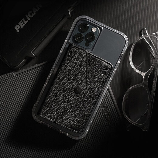 CASE-MATE - 磁性口袋 - 磁性钱包卡包 - 专为 MagSafe 兼容的 iPhone 和手机壳 - 黑色 CASE-MATE - 磁性口袋 - 磁性钱包卡包 - 专为 MagSafe 兼容的 iPhone 和手机壳 - 黑色