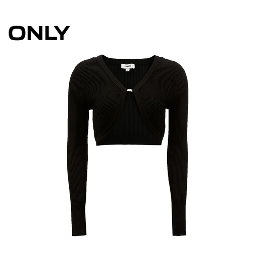 Nur 2023 neuer Winterstil vielseitiger unregelmäßiger Strickjacken V-Ausschnitt Kurzer Pullover für Frauen 12343A015 H1Z Black M. Nur 2023 neuer Winterstil vielseitiger unregelmäßiger Strickjacken V-Ausschnitt Kurzer Pullover für Frauen 12343A015 H1Z Black M.