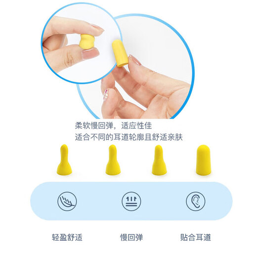Honeywell soundproof sleep earplugs, portable, work, study, sleep, anti-noise, anti-snoring, noise reduction, fluorescent yellow 8 pairs/pack Honeywell soundproof sleep earplugs, portable, work, study, sleep, anti-noise, anti-snoring, noise reduction, fluorescent yellow 8 pairs/pack