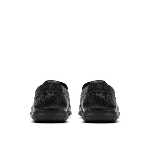 Clarks 其乐Flexway Step男鞋 一脚蹬轻便防滑通勤休闲皮鞋 黑色皮革 42 EU 宽版 Clarks 其乐Flexway Step男鞋 一脚蹬轻便防滑通勤休闲皮鞋 黑色皮革 42 EU 宽版
