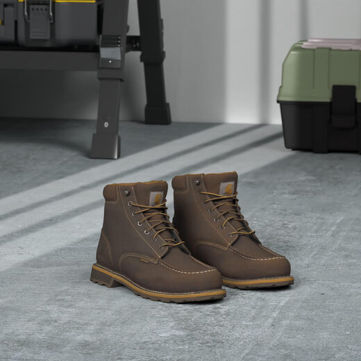 Carhartt Herren 6-Zoll-Lug-Boden-Weiche CMW6197 Industriestiefel dunkle Bisonöl gebräunte Lederbreite 9.5 Carhartt Herren 6-Zoll-Lug-Boden-Weiche CMW6197 Industriestiefel dunkle Bisonöl gebräunte Lederbreite 9.5