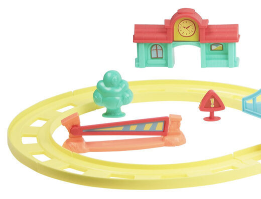 JC Toys Toys Train Set tragbares Zugthema für Babys und Kinder geeignet JC Toys Toys Train Set tragbares Zugthema für Babys und Kinder geeignet