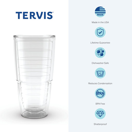 Tervis 保温杯 微波炉安全 塑料材料 旅行 691ml 海滩印象 Tervis 保温杯 微波炉安全 塑料材料 旅行 691ml 海滩印象