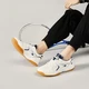 Pull back table tennis shoes 2022 spring sports shoes for men and women couple models low top breathable mesh table tennis shoes badminton shoes soft bottom shock absorption/103HC white dark blue 42/standard size Pull back table tennis shoes 2022 spring sports shoes for men and women couple models low top breathable mesh table tennis shoes badminton shoes soft bottom shock absorption/103HC white dark blue 42/standard size