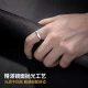Molan S999 pure silver ring men's single living mouth index finger tail ring vegetarian ring Valentine's Day gift for boyfriend husband Jane love male ring Molan S999 pure silver ring men's single living mouth index finger tail ring vegetarian ring Valentine's Day gift for boyfriend husband Jane love male ring