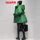 Duck down jacket women's 2022 new mid-length hooded fashion all-match Korean version of duck down winter warm jacket green L Duck down jacket women's 2022 new mid-length hooded fashion all-match Korean version of duck down winter warm jacket green L