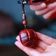 Xiaomuyuansheng Indian lobular rosewood car key chain pendant Xiaomuyuansheng Indian lobular rosewood car key chain pendant