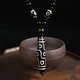 Shiyue jewelry nine-eyed old dzi pendant necklace chalcedony crystal agate pendant for men and women Shiyue jewelry nine-eyed old dzi pendant necklace chalcedony crystal agate pendant for men and women