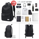 Light rider school bag male Korean version Harajuku junior high school student backpack female ins style college student college style large capacity couple travel backpack laptop bag 0392 black Light rider school bag male Korean version Harajuku junior high school student backpack female ins style college student college style large capacity couple travel backpack laptop bag 0392 black