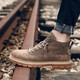 Emperor Mengbao Martin boots men's autumn new high-top desert tooling men's boots outdoor short boots British retro all-match casual shoes men's heightened warmth snow cotton shoes men 835 apricot 41 Emperor Mengbao Martin boots men's autumn new high-top desert tooling men's boots outdoor short boots British retro all-match casual shoes men's heightened warmth snow cotton shoes men 835 apricot 41