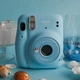 Fuji instax instant instant imaging camera mini11 clear sky blue with mini11 exclusive accessory box Fuji instax instant instant imaging camera mini11 clear sky blue with mini11 exclusive accessory box