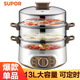 Supor SUPOR multifunction household electric steamer steamed buns cooker electric skillet electric pan pot three large capacity 13L can be time ZN28YK807 Supor SUPOR multifunction household electric steamer steamed buns cooker electric skillet electric pan pot three large capacity 13L can be time ZN28YK807