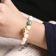 Xiaomuyuansheng White Jade Bodhi Root 10mm Single Ring Bracelet with Aventurine Jade Boxwood Lotus Bracelet Men's and Women's Picture Color Xiaomuyuansheng White Jade Bodhi Root 10mm Single Ring Bracelet with Aventurine Jade Boxwood Lotus Bracelet Men's and Women's Picture Color