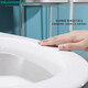 Siji Muge MICOE first-class water-efficiency water-saving toilet toilet Jet siphon bathroom toilet Mute, slow-falling, deodorant and anti-blocking Ordinary toilet 300MM pit distance M-ZD215P Siji Muge MICOE first-class water-efficiency water-saving toilet toilet Jet siphon bathroom toilet Mute, slow-falling, deodorant and anti-blocking Ordinary toilet 300MM pit distance M-ZD215P