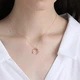 Chow Sang Sang Diamond Necklace 18K Gold Love Whisper Wish Star Color Gold Necklace Pendant Ins Style Female Model 90859U Priced at 47cm Chow Sang Sang Diamond Necklace 18K Gold Love Whisper Wish Star Color Gold Necklace Pendant Ins Style Female Model 90859U Priced at 47cm