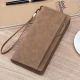 MashaLanti Men's Wallet Men's Long Wallet Wallet Fashion Clutch Large Capacity Coin Purse Card Bag Birthday Gift for Boyfriend Husband Brown MashaLanti Men's Wallet Men's Long Wallet Wallet Fashion Clutch Large Capacity Coin Purse Card Bag Birthday Gift for Boyfriend Husband Brown