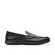 Clarks 其乐Flexway Step男鞋 一脚蹬轻便防滑通勤休闲皮鞋 黑色皮革 42 EU 宽版 Clarks 其乐Flexway Step男鞋 一脚蹬轻便防滑通勤休闲皮鞋 黑色皮革 42 EU 宽版