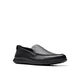 Clarks 其乐Flexway Step男鞋 一脚蹬轻便防滑通勤休闲皮鞋 黑色皮革 42 EU 宽版 Clarks 其乐Flexway Step男鞋 一脚蹬轻便防滑通勤休闲皮鞋 黑色皮革 42 EU 宽版