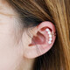 Xiao Yi Song Jia the same pearl ear clip GiO jewelry Japan Akoya seawater pearl earrings fashion 18K gold non-pierced ear bone clip 18K rose gold pearl 4-4.5mm single Xiao Yi Song Jia the same pearl ear clip GiO jewelry Japan Akoya seawater pearl earrings fashion 18K gold non-pierced ear bone clip 18K rose gold pearl 4-4.5mm single
