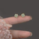 Ideer Hetian jade earrings female silver needle ear piercing earrings femininity small fresh shell silver wild flower ear jewelry 925 silver needle Hetian jade earrings A5X602 Ideer Hetian jade earrings female silver needle ear piercing earrings femininity small fresh shell silver wild flower ear jewelry 925 silver needle Hetian jade earrings A5X602