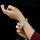 Fengxi Jewelry Jade Jade Bracelet Full Green Jade Bracelet Jade Round Bracelet Women's Birthday Festival Gift for Wife and Mommy Inner Diameter About 56-57mm Fengxi Jewelry Jade Jade Bracelet Full Green Jade Bracelet Jade Round Bracelet Women's Birthday Festival Gift for Wife and Mommy Inner Diameter About 56-57mm
